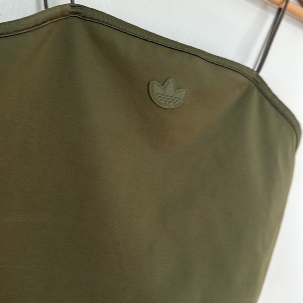 NWT adidas Dark Green Camisole Top small - Picture 2 of 5